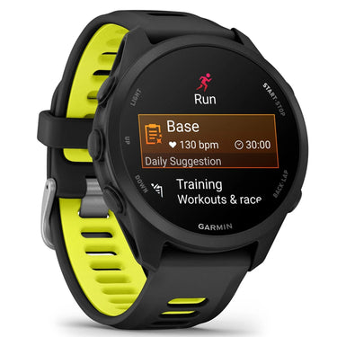 Garmin Forerunner 170 GPS Running Smartwatch, Black/Amp Yellow