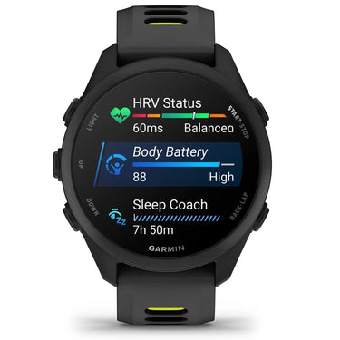 Garmin Forerunner 170 Music GPS Running Smartwatch, Black/Amp Yellow