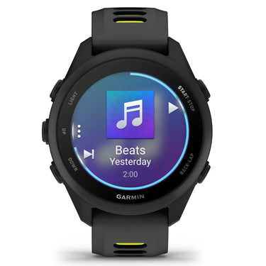Garmin Forerunner 170 Music GPS Running Smartwatch, Black/Amp Yellow
