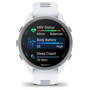 Garmin Forerunner 170 Music GPS Running Smartwatch, Whitestone/Cloud Blue
