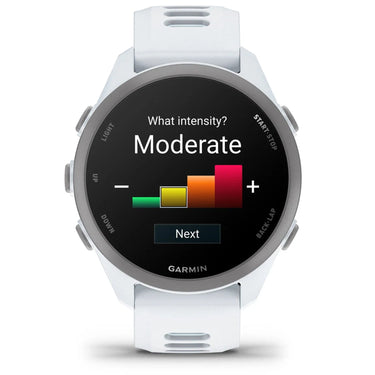 Garmin Forerunner 170 Music GPS Running Smartwatch, Whitestone/Cloud Blue
