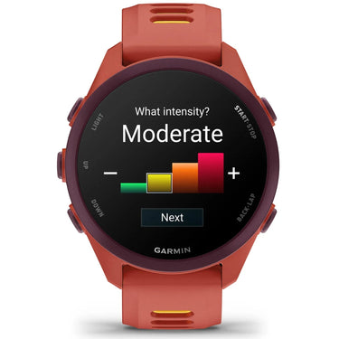 Garmin Forerunner 170 Music GPS Running Smartwatch, Red Pink/Mango