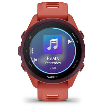 Garmin Forerunner 170 Music GPS Running Smartwatch, Red Pink/Mango