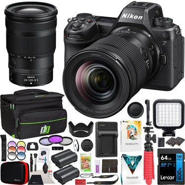 Nikon Z6 III Mirrorless Camera with 24-120mm f/4 S Lens Kit + Accessories Bundle