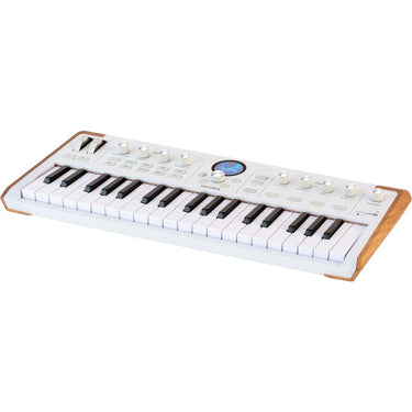 Arturia AstroLab 37-Key Slim-Key Stage Keyboard, White and Wood