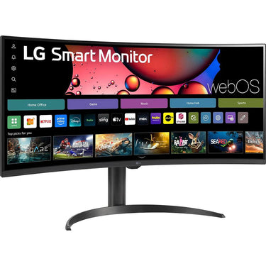 LG 34 Inch Smart Monitor Curved Screen with Stand Open Box + 1 Year Warranty