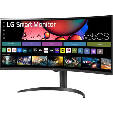 LG 34 Inch Smart Monitor Curved Screen with Stand Open Box + 1 Year Warranty