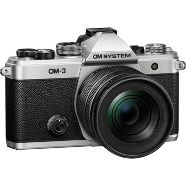 OM Systems Olympus OM-3 20MP Digital Camera with M.ZUIKO 12-45mm Lens; Silver - Open Box
