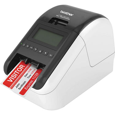 Brother Professional, Ultra Flexible Label Printer with White Paper Label Bundle