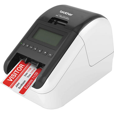 Brother Professional, Ultra Flexible Label Printer with White Paper Label Bundle