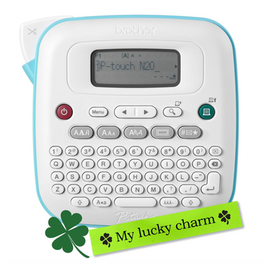 Brother P-Touch PT-N20 Personal Desktop Label Maker + Btag Label Tape Bundle