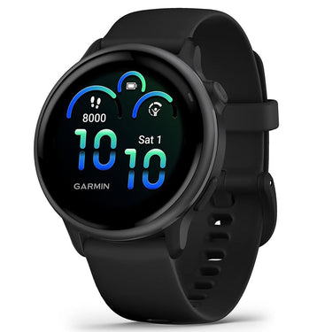 Garmin VIVOACTIVE 6 Health and Fitness GPS Smartwatch Black with Band Bundle