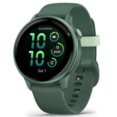 Garmin VIVOACTIVE 6 Health and Fitness GPS Smartwatch Jasper Green + Band Bundle