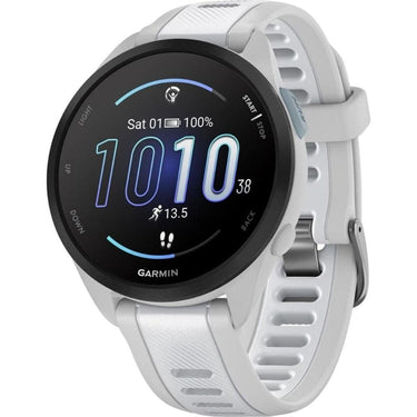 Garmin Forerunner 165 Smart Sport Watch Mist Gray + Whitestone with Band Bundle