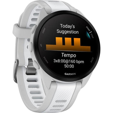 Garmin Forerunner 165 Smart Sport Watch Mist Gray + Whitestone with Band Bundle