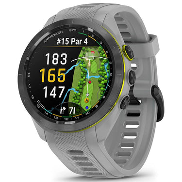 Garmin Approach S70 42 mm GPS Golf Watch Powder Grey Band with 20mm Band Bundle