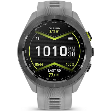 Garmin Approach S70 42 mm GPS Golf Watch Powder Grey Band with 20mm Band Bundle