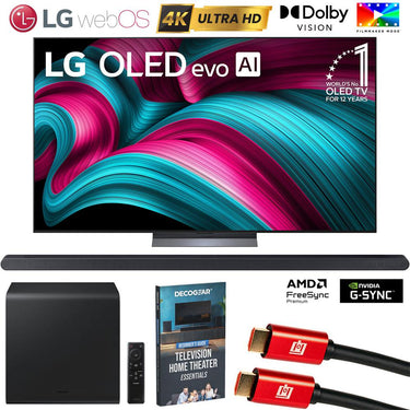 LG 77 Inch C5 Series OLED evo 4K UHD webOS TV (2025) w/ HW-S800D Soundbar Bundle