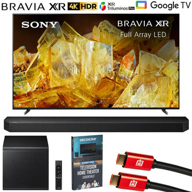 Sony Bravia XR 65" X90L 4K HDR LED Smart TV Refurbished w/ HWQ800H Soundbar System