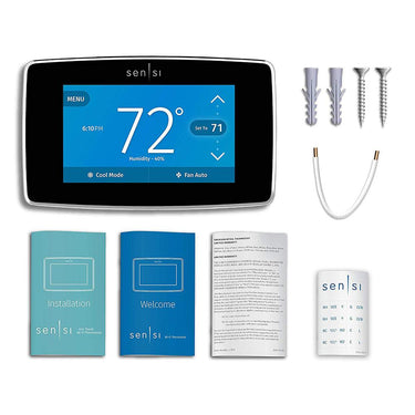 Emerson Sensi Touch Wi-Fi Smart Thermostat Black Open Box with 1 Year Warranty