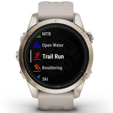 Garmin Epix Pro (Gen 2) 42mm, Sapphire Soft Gold Steel Light Sand + Band Bundle
