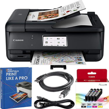 Canon Pixma TR8620a Wireless All-In-One Printer Copy Scanner Fax Home Office Bundle