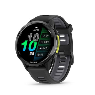 Garmin Forerunner 970 GPS Smartwatch Carbon Gray and Black Band with Band Bundle