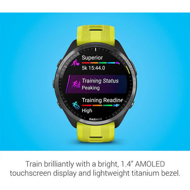Garmin Forerunner 965 Running Smartwatch Amp Yellow and Black with Band Bundle