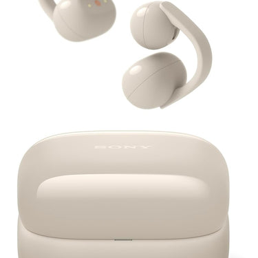Sony LinkBuds Clip Open-Ear Truly Wireless Earbuds WFLC900/B +Earbud Tips Bundle