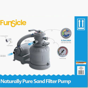 Funsicle 10 Inch Sand Filter Pump for Above Ground Pools