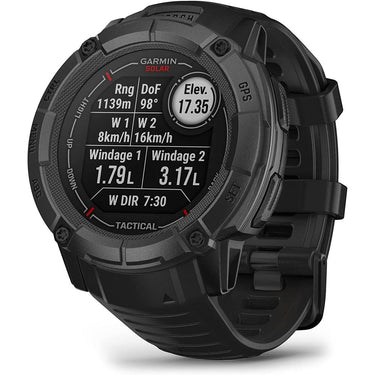 Garmin Instinct 2X Solar Rugged GPS Smartwatch Tactical Edition Blk+Band Bundle