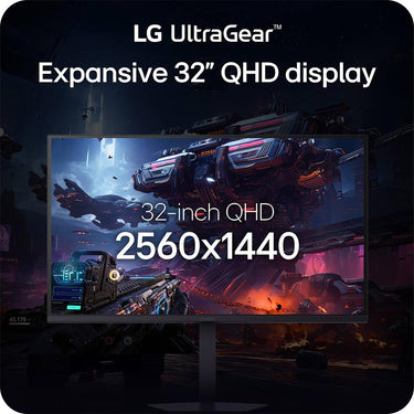 LG 32" Ultragear G6 QHD 2560x1440 200Hz 1ms 16:9 IPS Gaming Monitor, Black