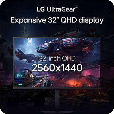 LG 32" Ultragear G6 QHD 2560x1440 200Hz 1ms 16:9 IPS Gaming Monitor, Black