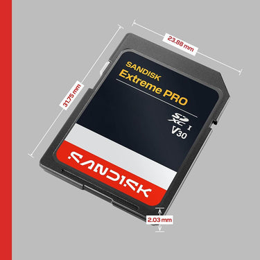 Sandisk NEW! 256GB Extreme PRO SD UHS-I V30 Memory Card, Up to 250MB/s Read (New 2026)