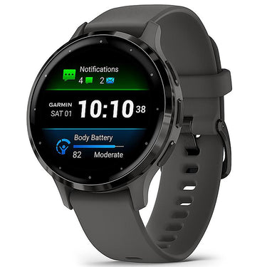 Garmin Venu 3S Health Fitness GPS Smartwatch Steel Bezel 41mm+Nylon Band Bundle