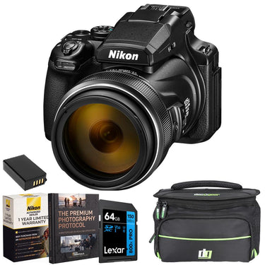 Nikon COOLPIX P1100 125x Super Zoom 3000mm 4K VR Compact Camera +Deco Essentials eBook
