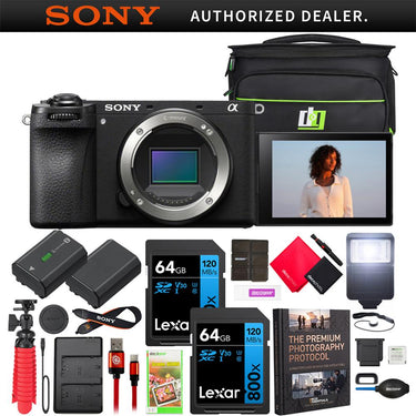 Sony a6700 Alpha APS-C Mirrorless 4K Interchangeable Lens Camera Body + Pro Bundle