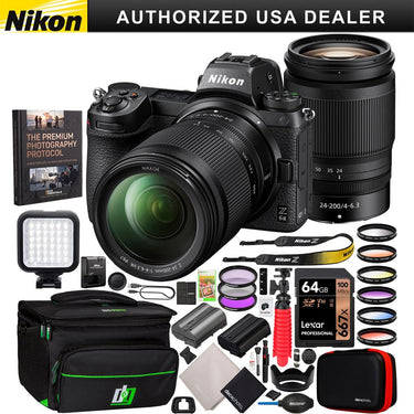 Nikon Z6II Full-Frame Mirrorless Camera + 24-200mm Lens Kit + Photography Bundle