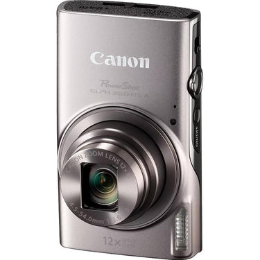 Canon PowerShot ELPH 360 HS A 20.2MP CMOS, 12x Zoom + 64GB Deluxe Accessory Bundle