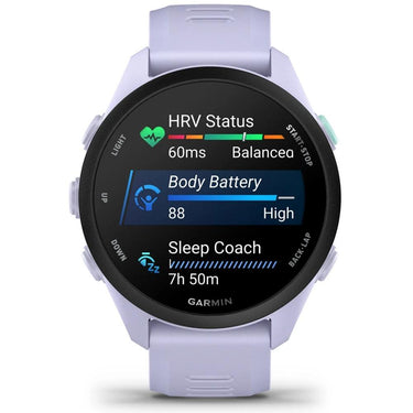 Garmin Forerunner 70 Cool Lavender with Deco Essentials Charging Dock Bundle