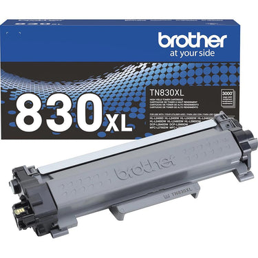 Brother Genuine TN830XL High Yield Black Printer Toner Cartridge