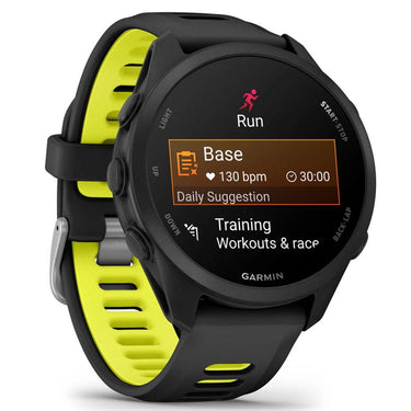 Garmin Forerunner 170 Music Black/Amp Yellow with 26 Month Protection Bundle