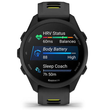 Garmin Forerunner 170 Music Black/Amp Yellow with 26 Month Protection Bundle