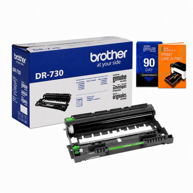 Brother Genuine DR730 Drum Unit, Up to 12,000 Page Yield (Not a Toner) + Printer eBook