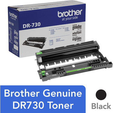Brother Genuine DR730 Drum Unit, Up to 12,000 Page Yield (Not a Toner) + Printer eBook