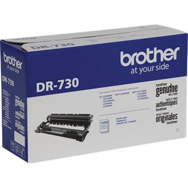 Brother Genuine DR730 Drum Unit, Up to 12,000 Page Yield (Not a Toner) + Printer eBook