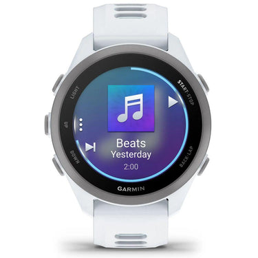 Garmin Forerunner 170 Music Whitestone/Cloud Blue with Charging Bundle