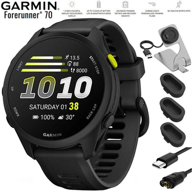 Garmin Forerunner 70 Black with Charging Bundle
