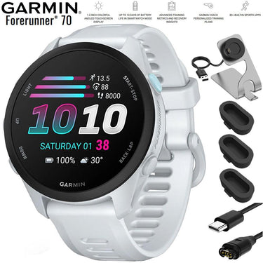 Garmin Forerunner 70 Whitestone with Charging Bundle