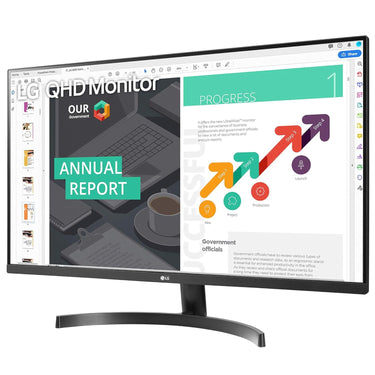 LG QHD 32-Inch Computer Monitor 32QN600-B, Black